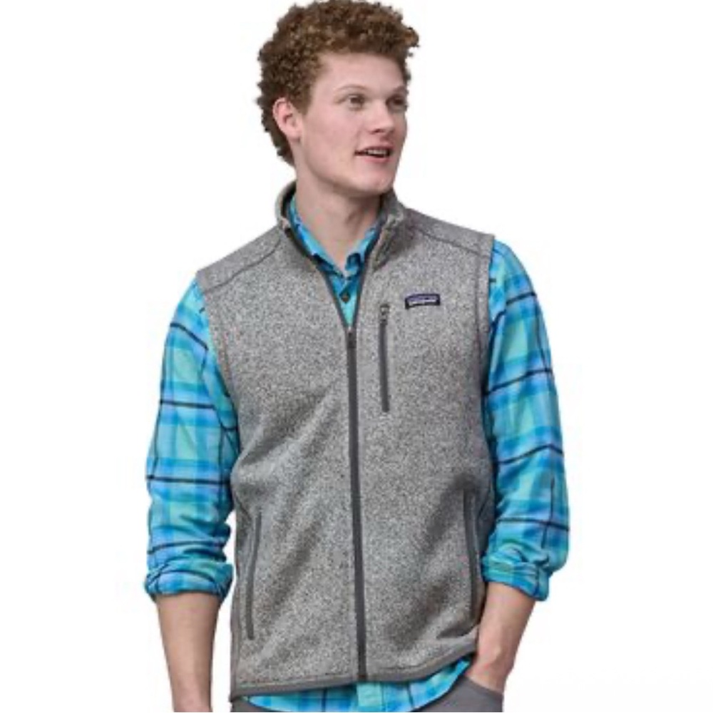 Patagonia Heather Gray Knit Vest - Picture 6 of 6